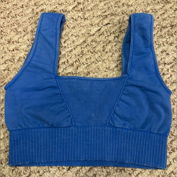 NWOT Free People FP Movement Good Karma Square-Neck Bra electric shock - M/L *IR - Picture 7 of 9